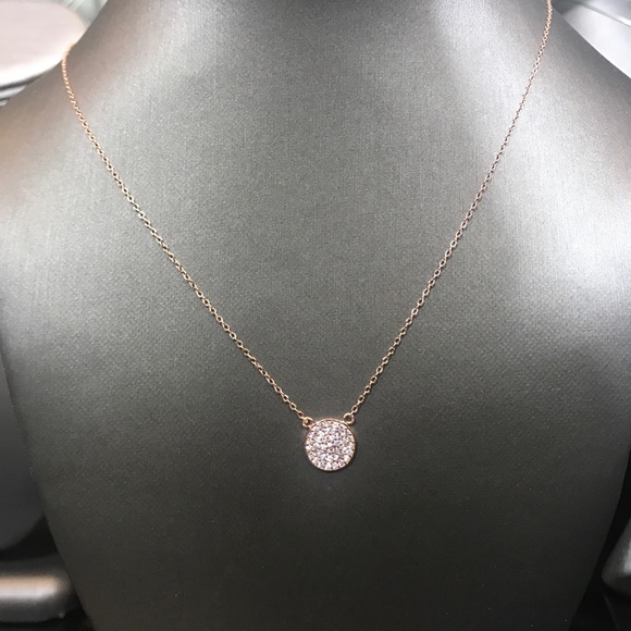 Silver Stars Collection Jewelry - Sterling silver 18k rosegold plated round necklace Silver Stars Collection Jewelry - Sterling silver 18k rosegold plated round necklace